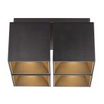 Nordlux Spot Ethan Nero - Aluminium | 4x GU10 Max 35W