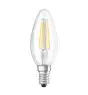 Osram Classic LED E14 Candela Filamento Chiara 4.5W 470lm - 827 Bianco Molto Caldo | Dimmerabile - Sostitutiva 40W