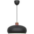 DFTP by Nordlux Aurelio Luce Pendente Metallo e Legna Nero | 420mm - Adatto per E27