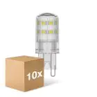Confezione Multipack 10x Ledvance Performance LED Capsule Chiara G9 3W 320lm - 827 Bianco Molto Caldo | Dimmerabile - Sostitutiva 30W